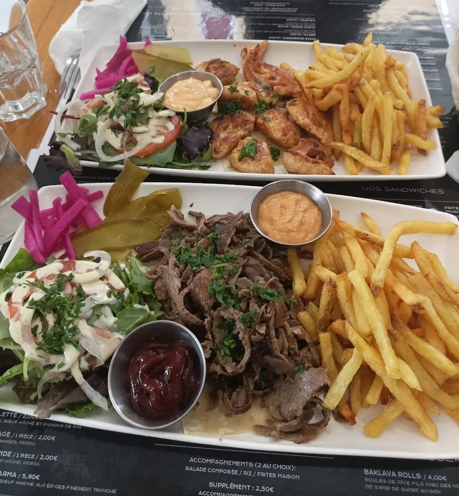 Assiette Shawarma Boeuf Agneau