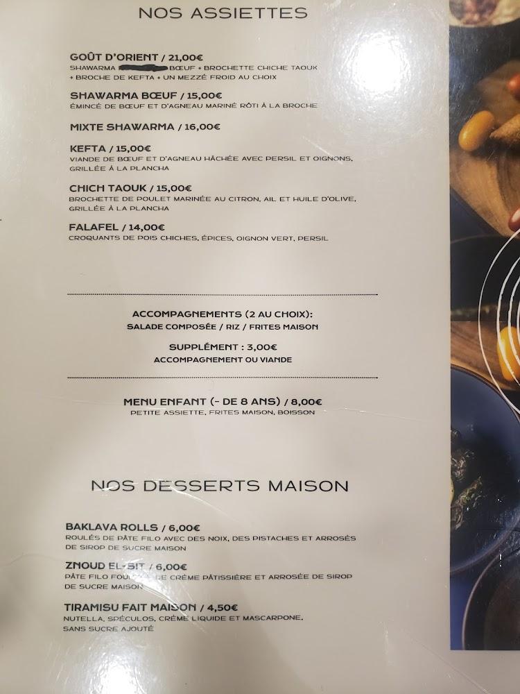 Goût d’orient - Menu Image 2