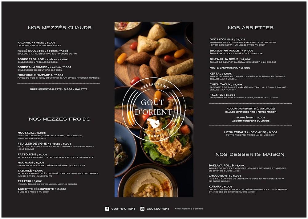 Goût d’orient - Menu Image 4